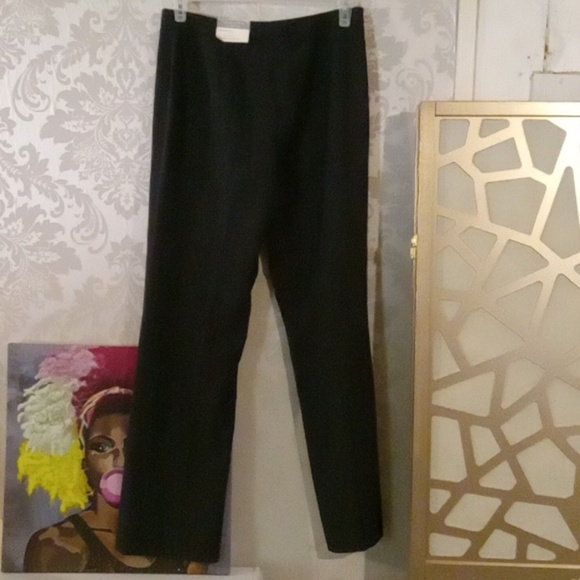 Casual Corner Silver and Black Straight Leg Pants - Picture 3 of 8